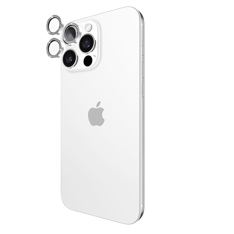 Case-Mate Aluminum Ring Lens Protector - Protective Glass for iPhone 16 Pro / iPhone 16 Pro Max Camera Lens (Twinkle) 6