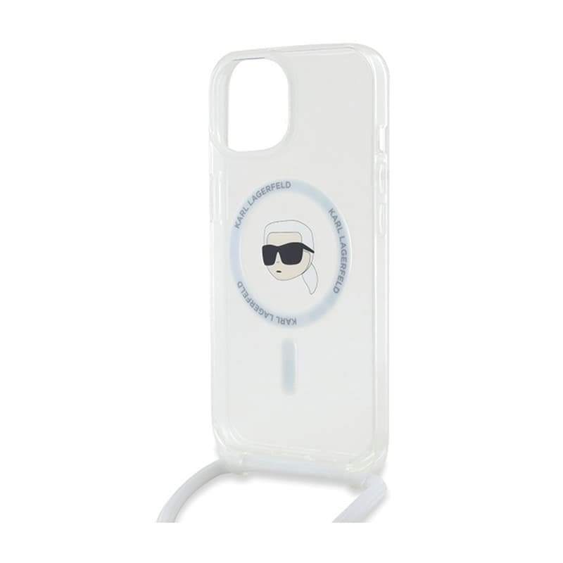 Karl Lagerfeld Crossbody IML Karl Head MagSafe - iPhone 15 / 14 / 13 Case (Transparent) 5