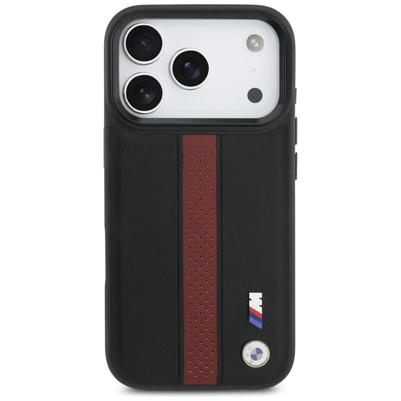 BMW M Perforated Stripe Logo MagSafe - iPhone 17 Pro Case (Red) 3