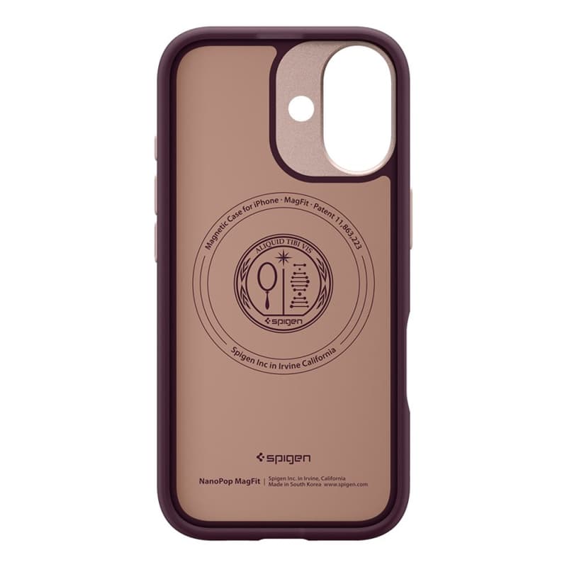 Spigen Nano Pop Mag MagSafe - Case for iPhone 17 (Burgundy Bean)   4