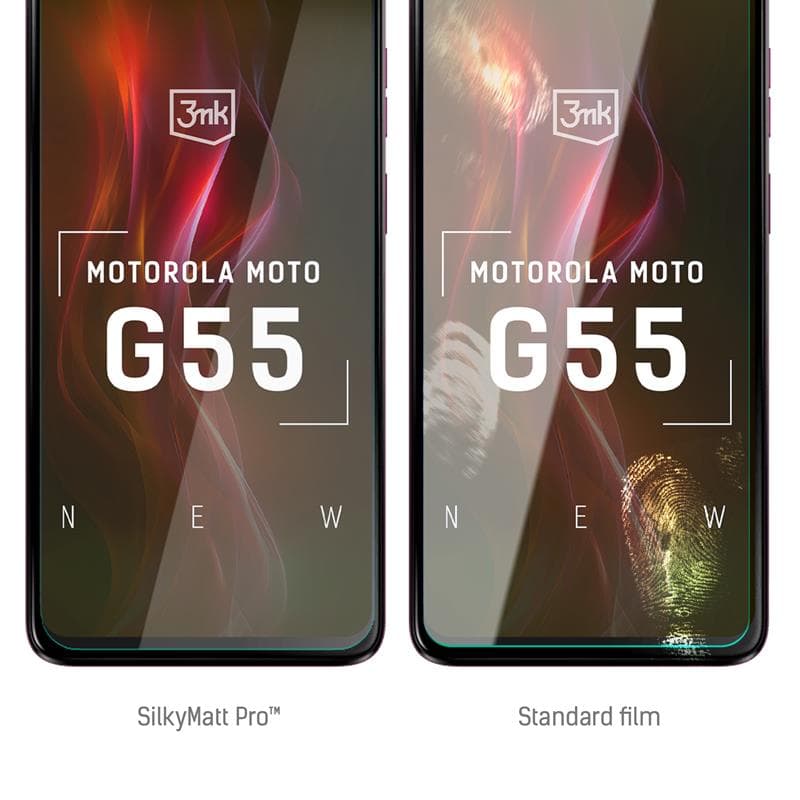 3mk Silky Matt Pro - Matte protective film for Motorola Moto G55 5G 2