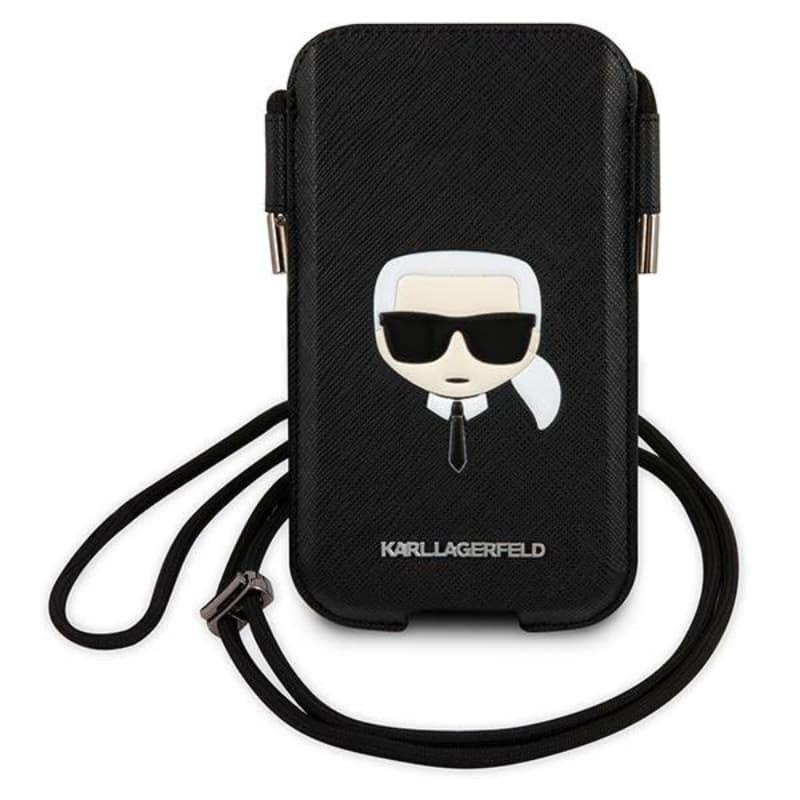 Karl Lagerfeld Saffiano Ikonik Karl`s Head Pouch - Smartphone bag S/M 2