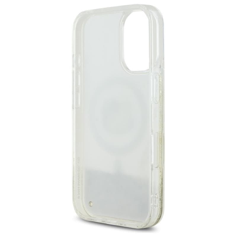 Hello Kitty Liquid Glitter Fever MagSafe - Case for iPhone 16 (white/gold) 7