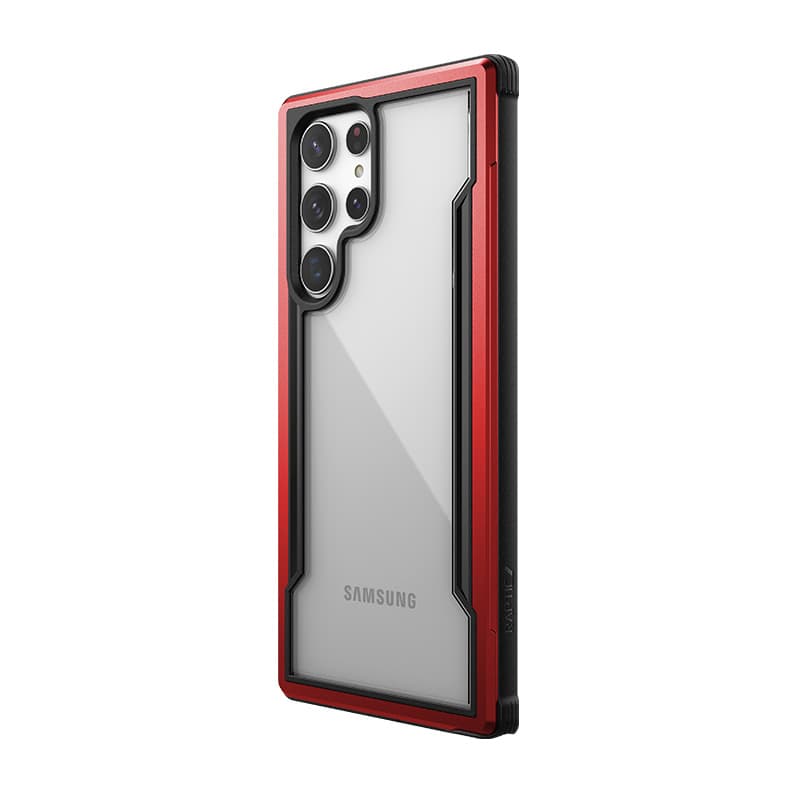 X-Doria Raptic Shield Pro - Case for Samsung Galaxy S22 Ultra 5G (Antimicrobial Protection) (Red) 3