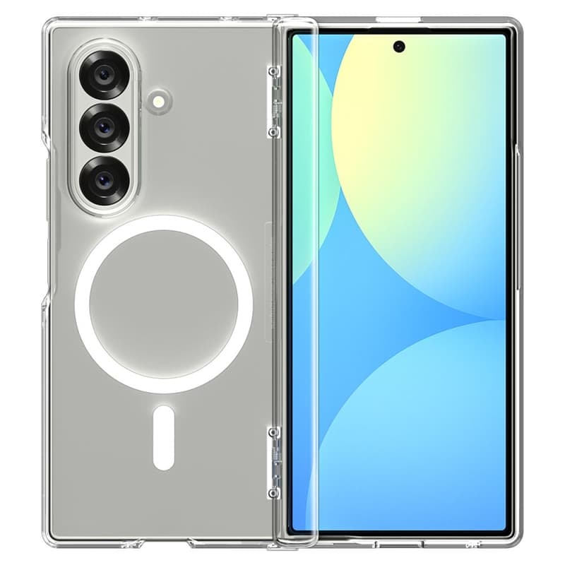 Spigen Ultra Hybrid Pro Mag MagSafe - Case for Samsung Galaxy Z Fold 7 (Clear/White) 3