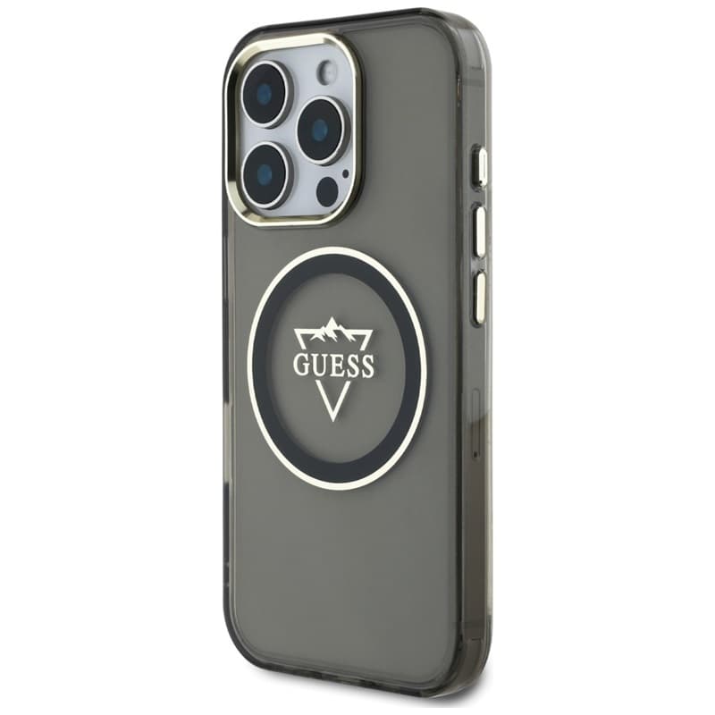 Guess IML Metal Mountain Logo MagSafe - Case for iPhone 16 Pro (black) 2