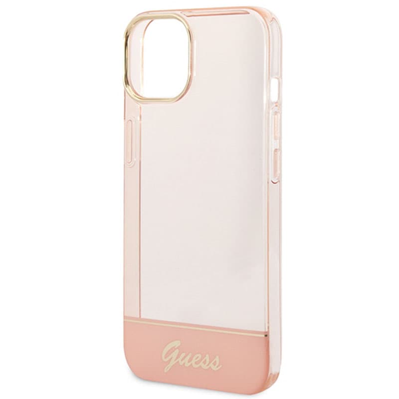 Guess Translucent - Case for iPhone 14 Plus (Pink) 6