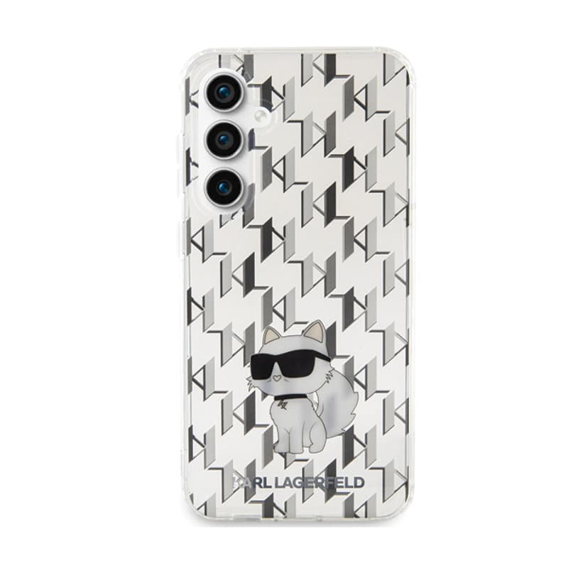 Karl Lagerfeld Monogram Choupette - Samsung Galaxy S23 FE Case (transparent) 3