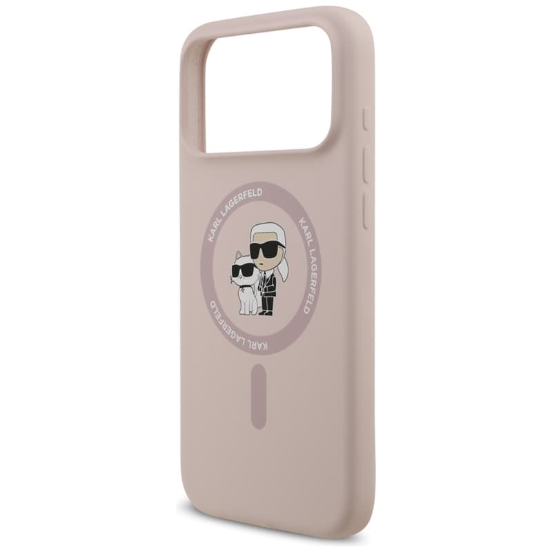 Karl Lagerfeld Silicone Karl & Choupette Ring MagSafe - Case iPhone 17 Pro Max (pink) 6