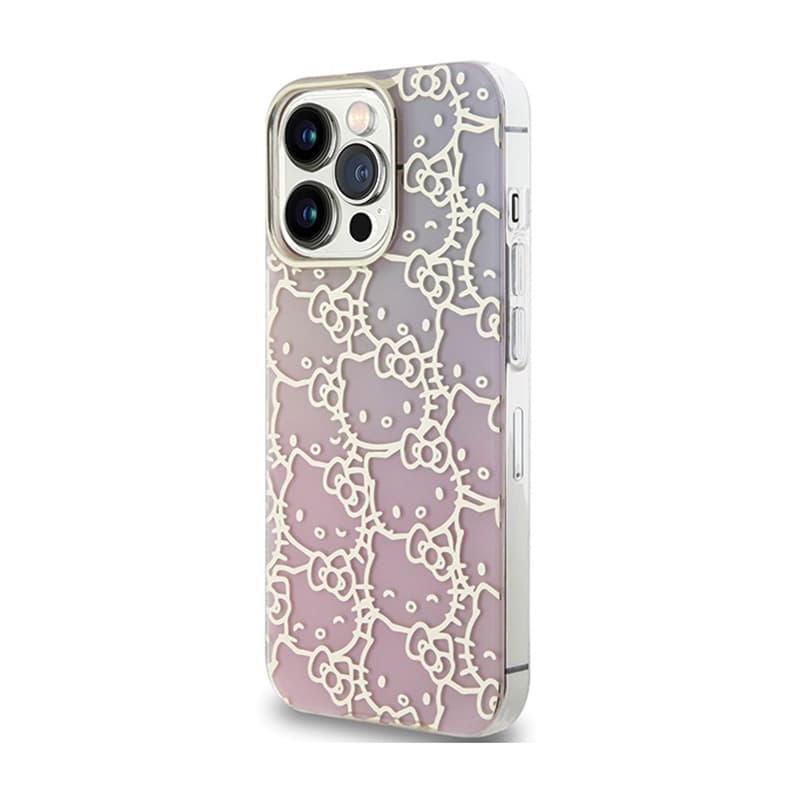 Hello Kitty IML Gradient Electrop Crowded Kitty Head - Case iPhone 15 Pro (pink) 2