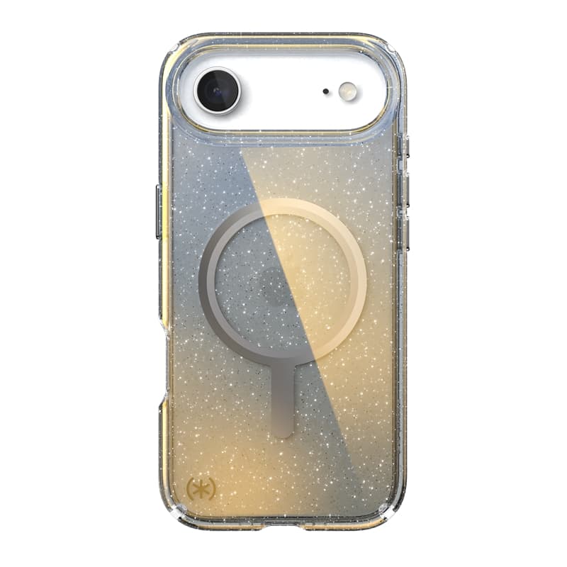 Speck Presidio Lux MagSafe - iPhone Air Case (Hyper Mirror Glitter / Silver Metallic) 8