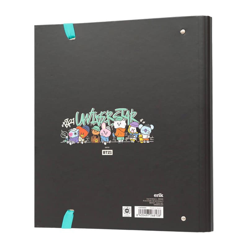 BT21 - Street Mood collection A4 binder with sheets (4 rings, rubber band) 2