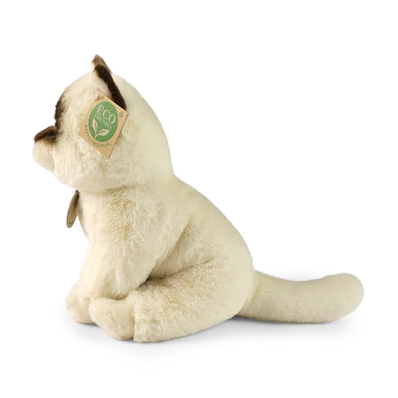 Rappa - Plush realistic mascot Ragdoll cat sitting 23 cm Eco-Friendly Soft Collection 3