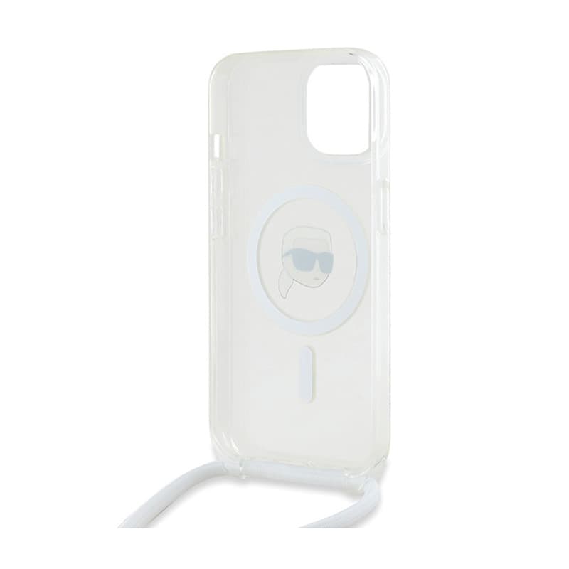 Karl Lagerfeld Crossbody IML Karl Head MagSafe - iPhone 15 / 14 / 13 Case (Transparent) 6