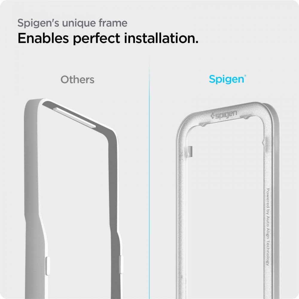 Spigen Alm Glass FC 2-Pack - Tempered Glass for iPhone 17e / 16e / 14 / 13 / 13 Pro 2 pcs (Black Frame) 7