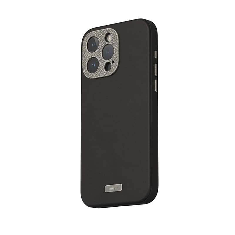 Moshi Napa MagSafe - Leather case for iPhone 15 Pro (Midnight Black) 2