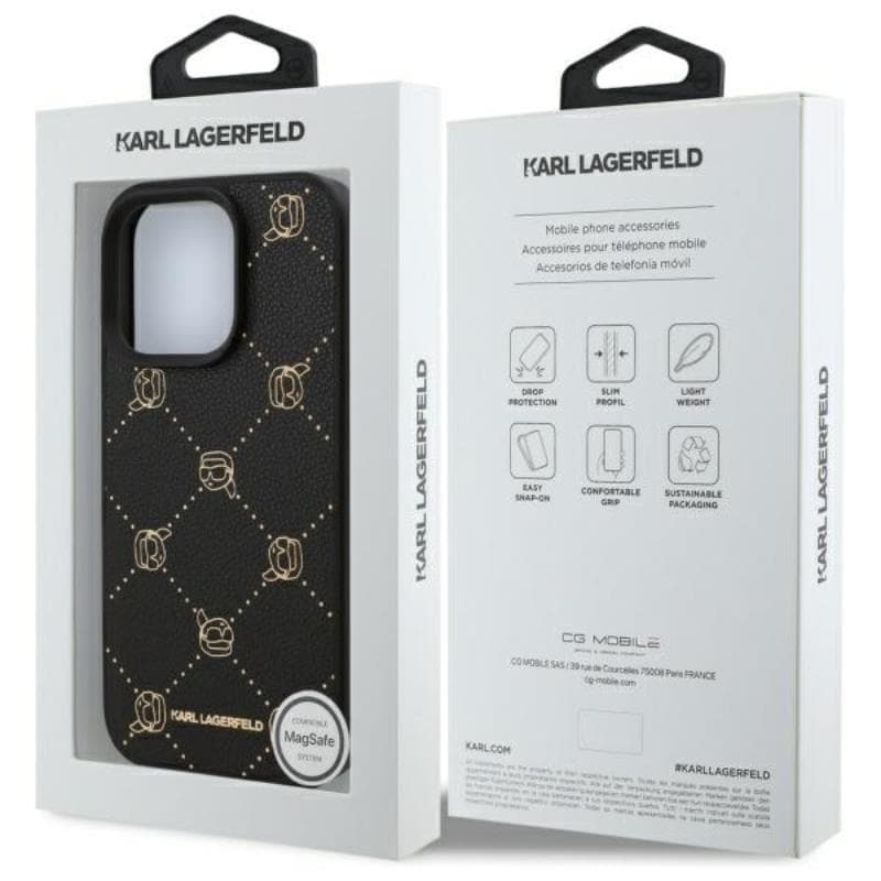 Karl Lagerfeld MagSafe Karl Head - Case for iPhone 16 Pro (black) 8