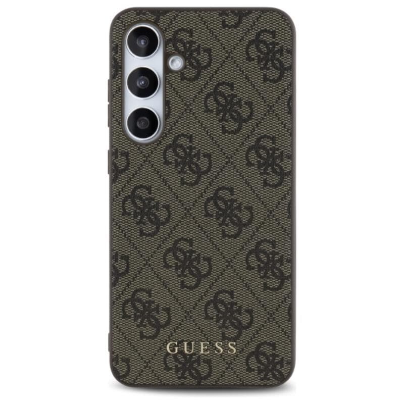 Guess 4G Metal Gold Logo - Case for Samsung Galaxy S24 FE (brown) 3