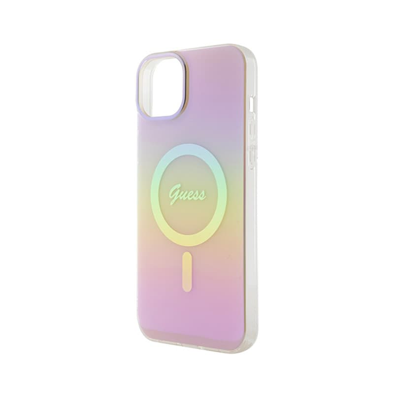 Guess IML Iridescent MagSafe - iPhone 15 Plus Case (pink) 6