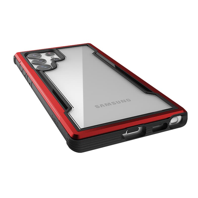 X-Doria Raptic Shield Pro - Case for Samsung Galaxy S22 Ultra 5G (Antimicrobial Protection) (Red) 4