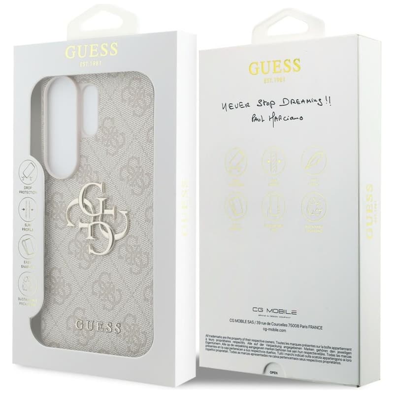 Guess 4G Big Metal Logo - Samsung Galaxy S26 Ultra Case (Pink) 8