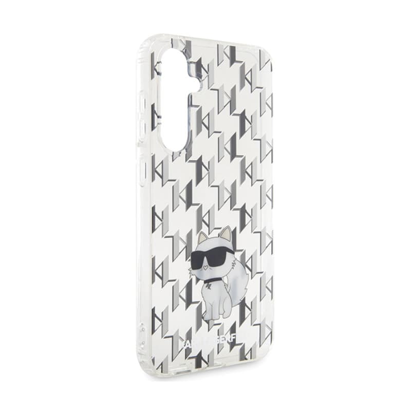 Karl Lagerfeld Monogram Choupette - Samsung Galaxy S23 FE Case (transparent) 4