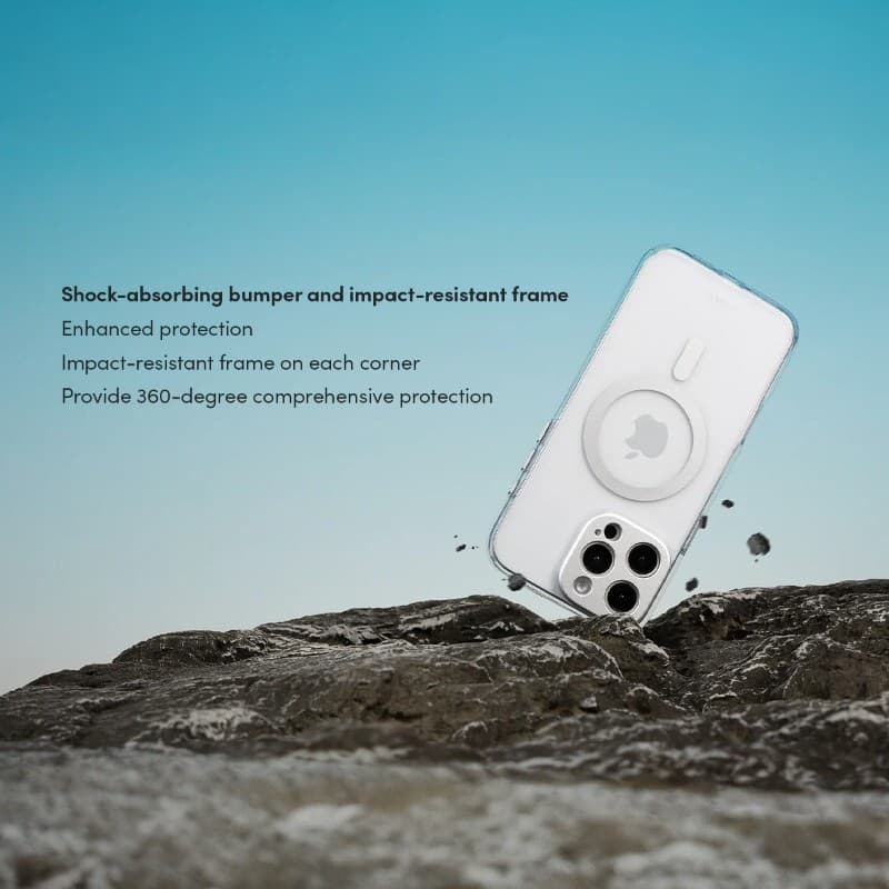 Moshi iGlaze MagSafe - Case for iPhone 16 Pro (Luna Silver) 7
