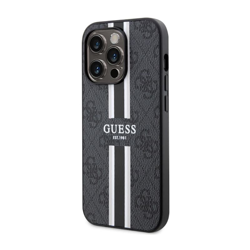 Guess 4G Printed Stripes MagSafe - Case for iPhone 14 Pro Max (Black) 2