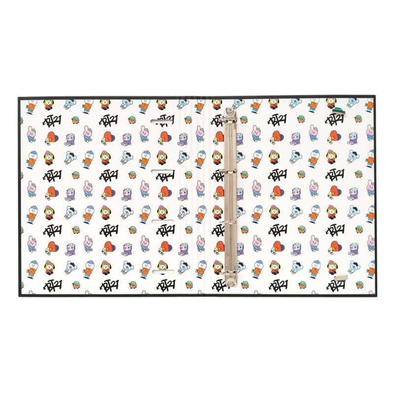 BT21 - Street Mood collection A4 binder with sheets (4 rings, rubber band) 3