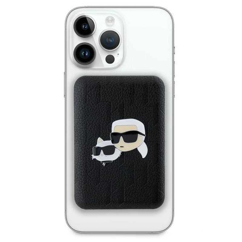 Karl Lagerfeld Karl & Choupette Head Pin MagSafe - Wireless Power Bank 5000 mAh 15W (black) 2