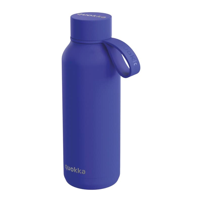 Quokka Solid With Strap - 510ml Stainless Steel Thermos Bottle with Strap (Dusk Blue) 1