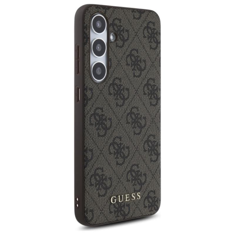 Guess 4G Metal Gold Logo - Case for Samsung Galaxy S24 FE (brown) 4