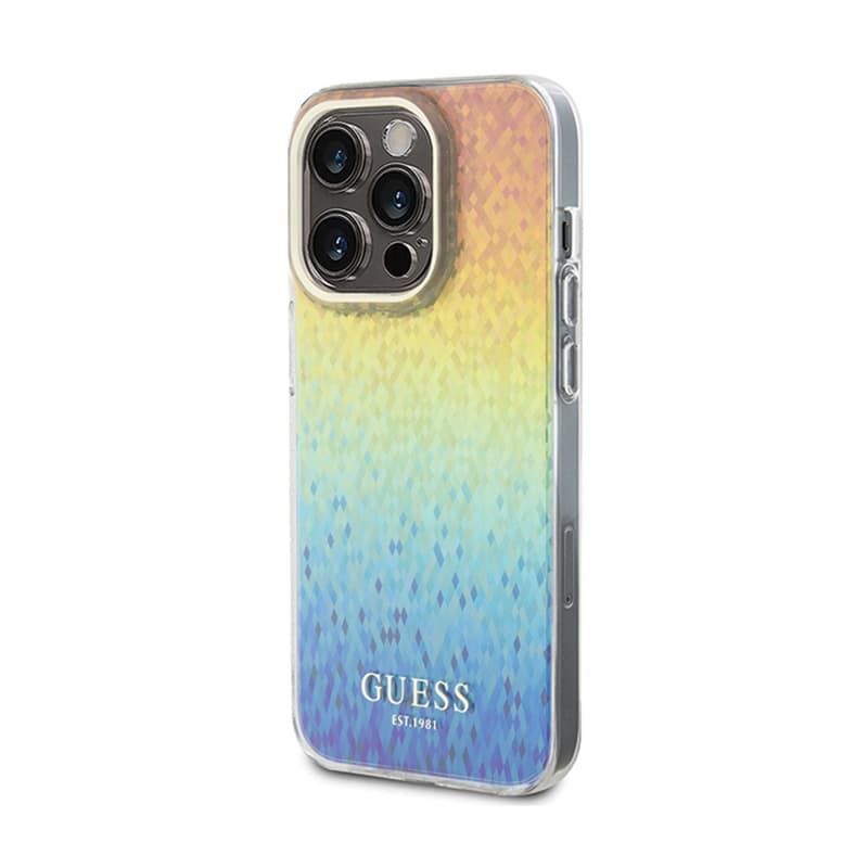 Guess IML Faceted Mirror Disco Iridescent - Case for iPhone 14 Pro Max (Iridescent) 2