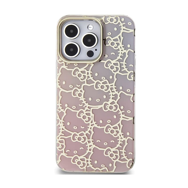 Hello Kitty IML Gradient Electrop Crowded Kitty Head - Case iPhone 15 Pro (pink) 3