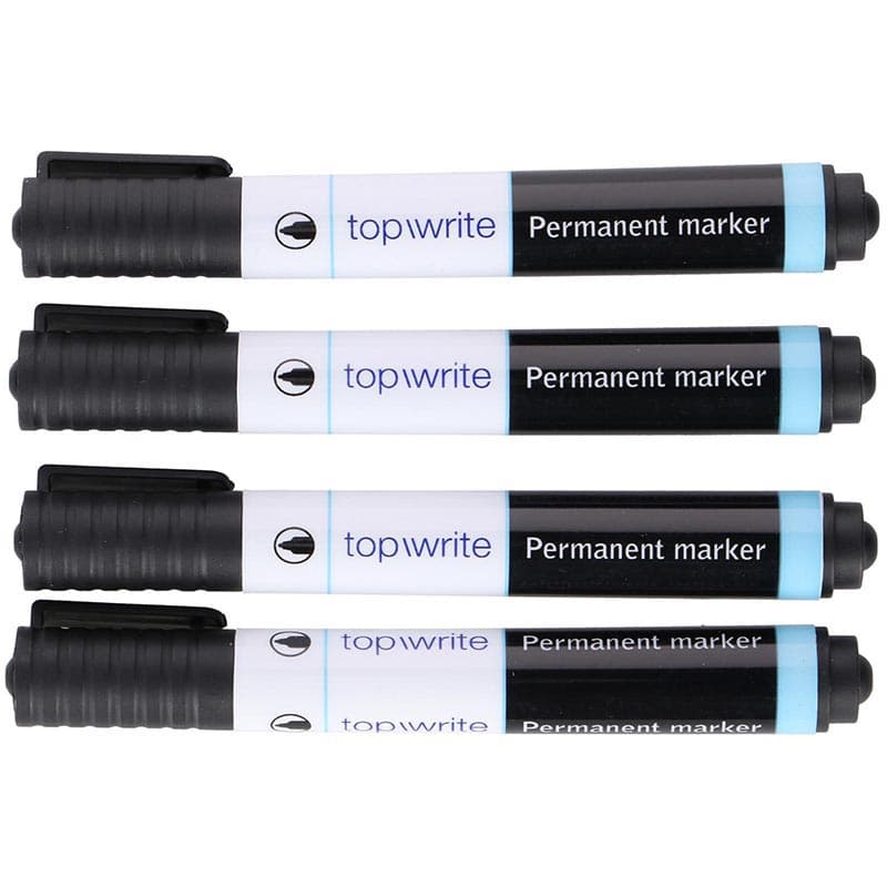 Topwrite - Permanent marker 4 pcs. (Black) 1