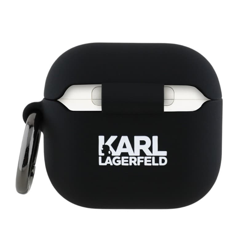 Karl Lagerfeld Silicone Choupette Head 3D - AirPods 4 Case (black) 2