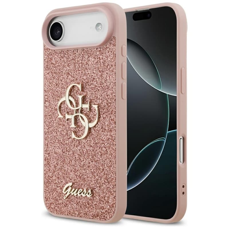 Guess Fixed Glitter Big 4G - Case iPhone Air (pink)