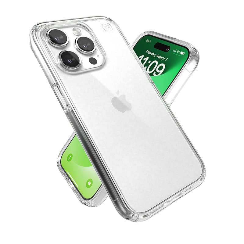 Speck Presidio Perfect-Clear - iPhone 15 Pro Case (Clear) 6