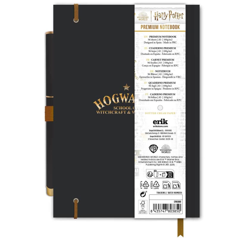Harry Potter - Hogwarts A5 Notebook with Pen 7