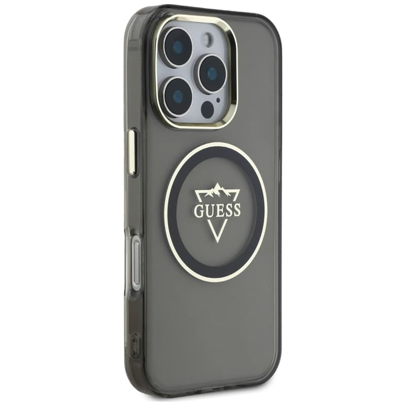 Guess IML Metal Mountain Logo MagSafe - Case for iPhone 16 Pro (black) 4