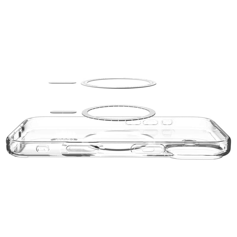 Spigen Ultra Hybrid Mag MagSafe - Case for iPhone 17 (Clear/Gold)   6