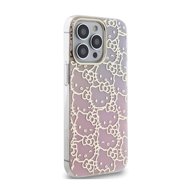Hello Kitty IML Gradient Electrop Crowded Kitty Head - Case iPhone 15 Pro (pink) 4