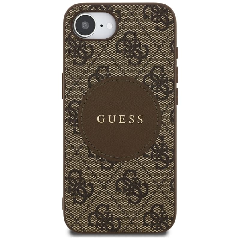 Guess 4G Circle Classic Logo MagSafe - Case for iPhone 16e (brown) 3