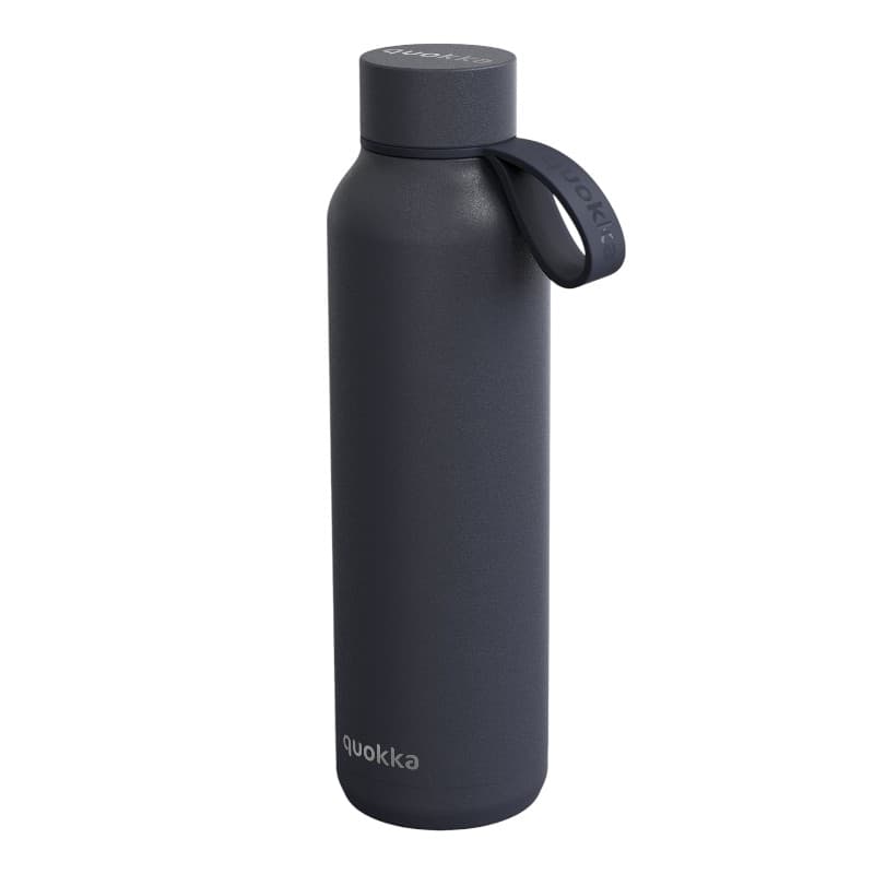 Quokka Solid With Strap - 630 ml Stainless Steel Thermos Bottle with Strap (Slate) 1