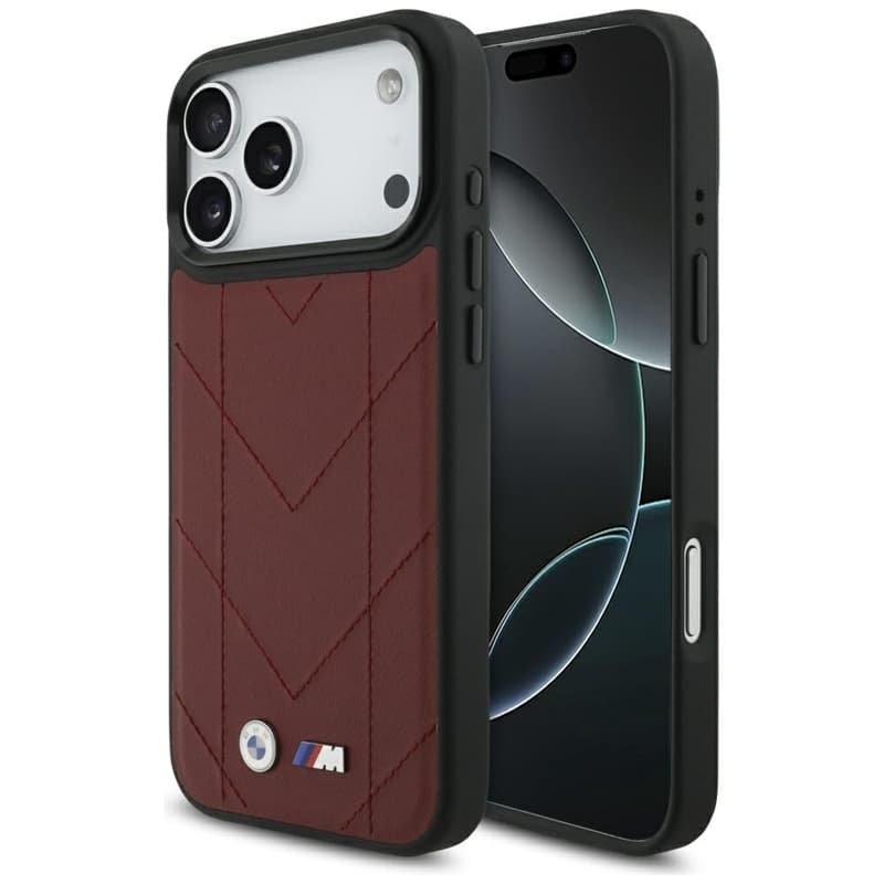 BMW M Quilted Logo MagSafe - iPhone 17 Pro Max Case (Red)