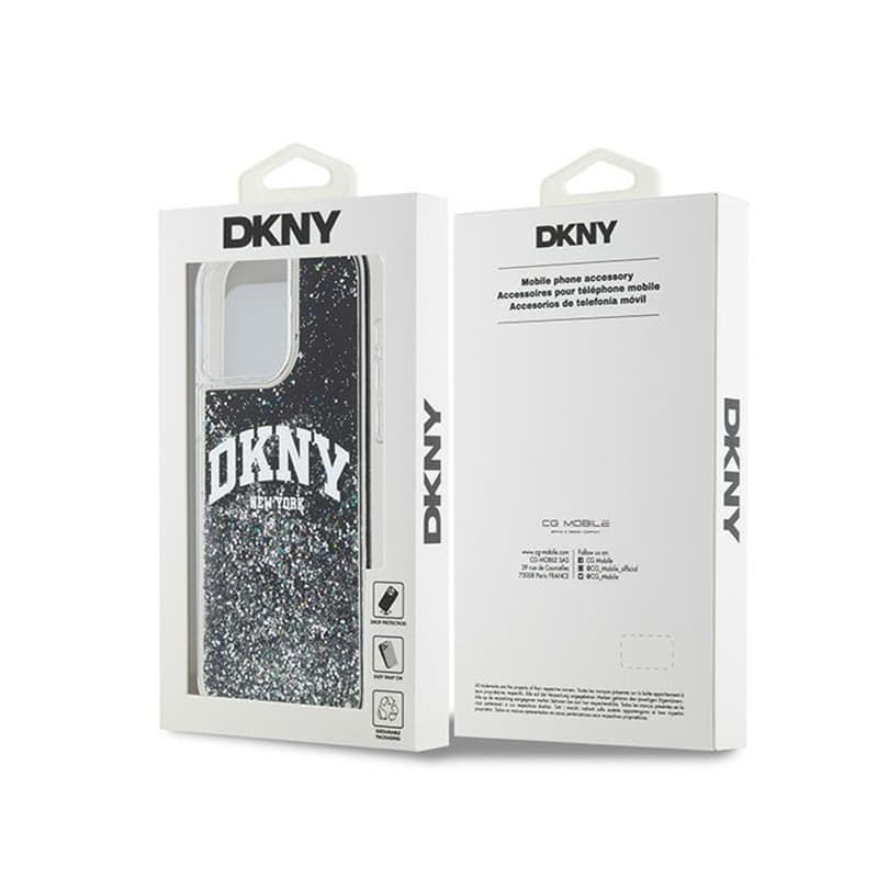 DKNY Liquid Glitter Big Logo - Case for iPhone 14 Pro Max (black) 8