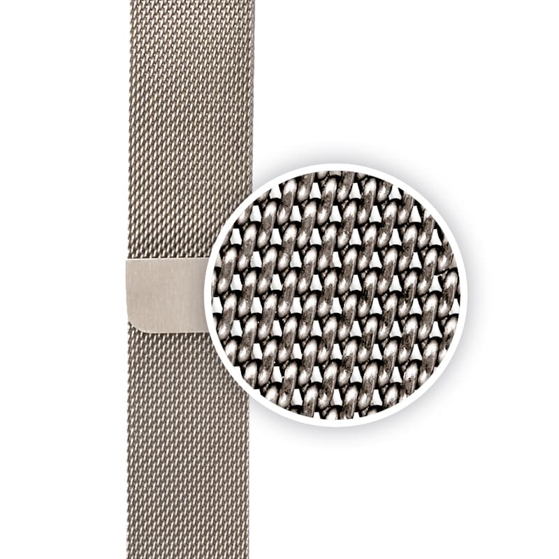 Crong Milano Steel – Stainless Steel Strap for Apple Watch 44/45/46/49mm (Champagne) 6