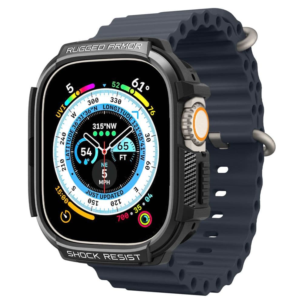 Spigen Rugged Armor – Case for Apple Watch Ultra 49 mm (Black) 2