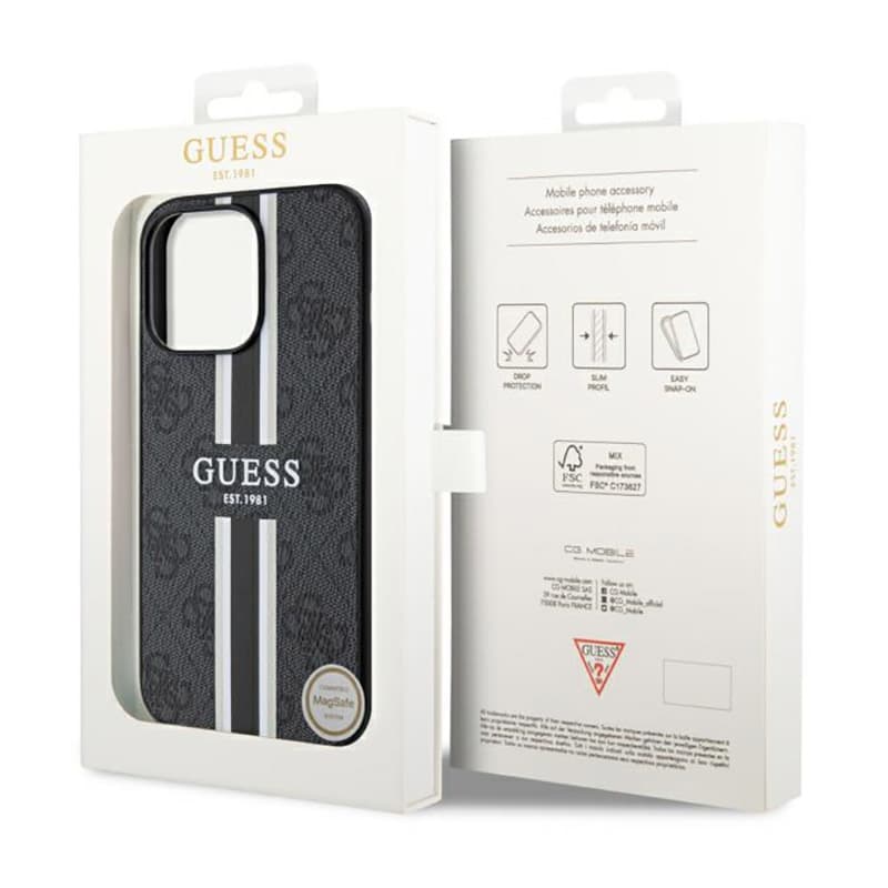 Guess 4G Printed Stripes MagSafe - Case for iPhone 13 Pro Max (Black) 8