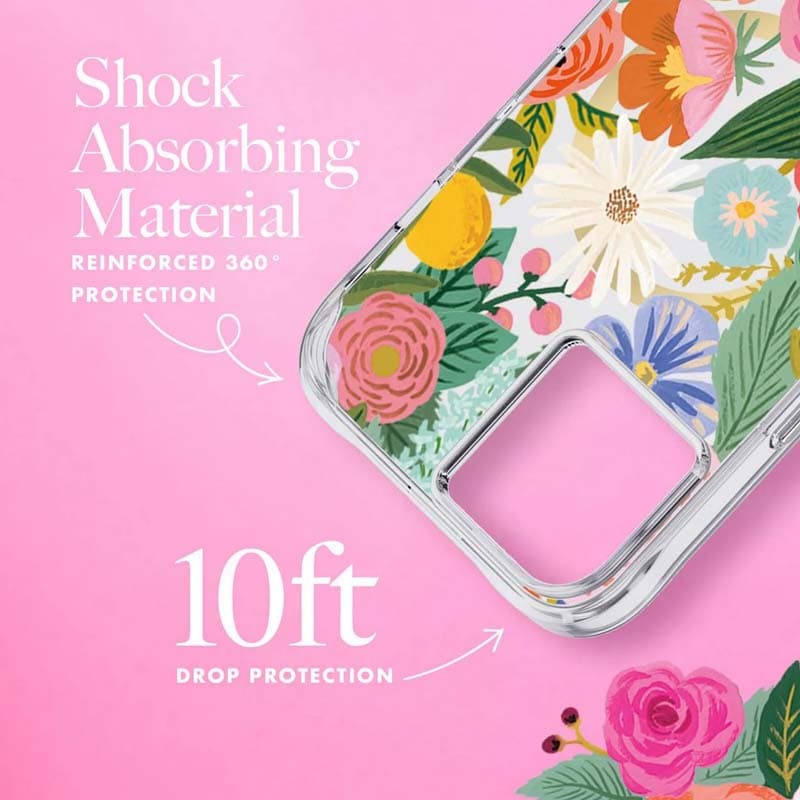 Rifle Paper Clear MagSafe - Case for iPhone 14 Plus (Garden Party Blush) 6